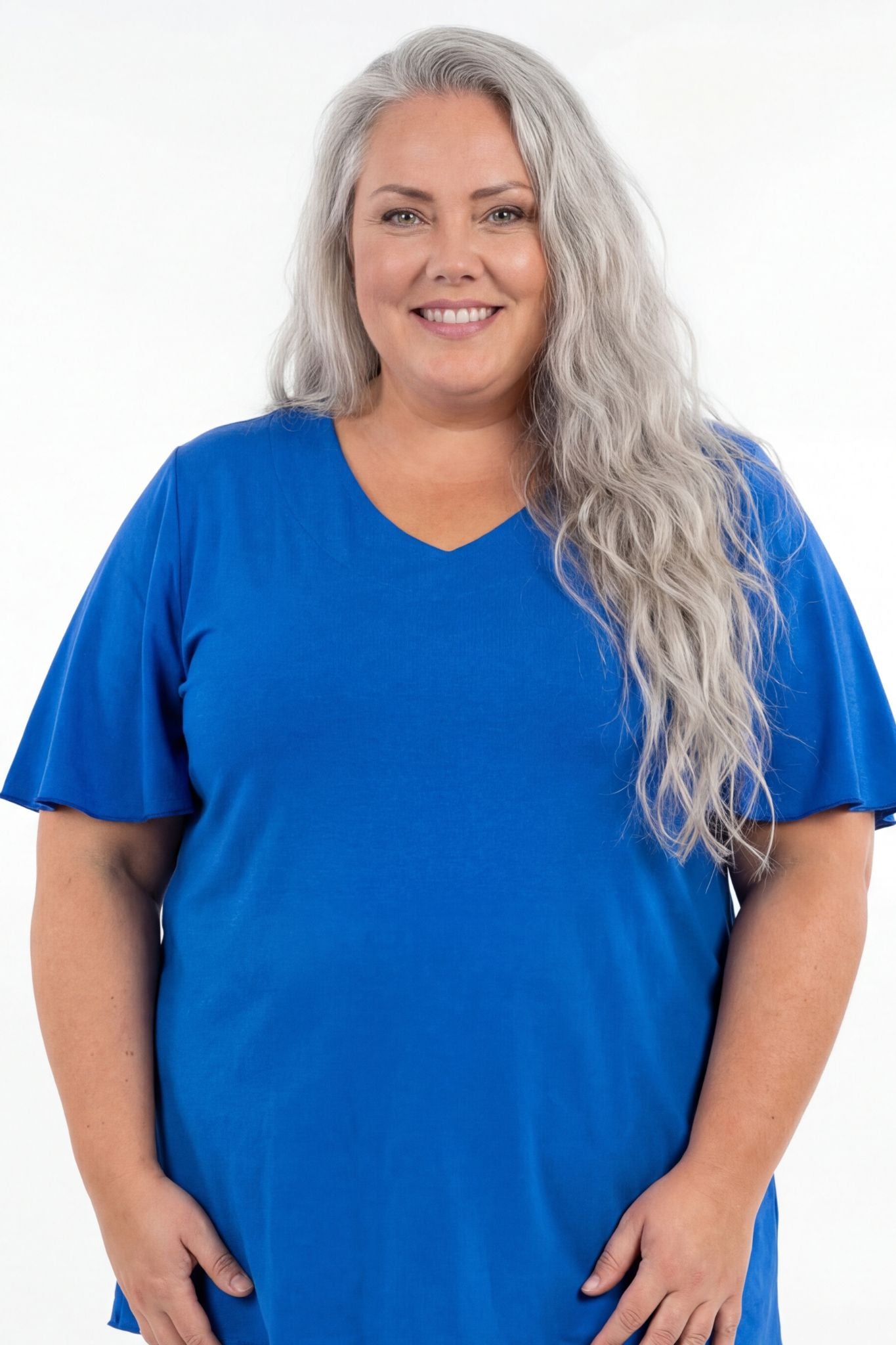 Top Karin 90cm | A-lijn | Viscose | Vlindermouw