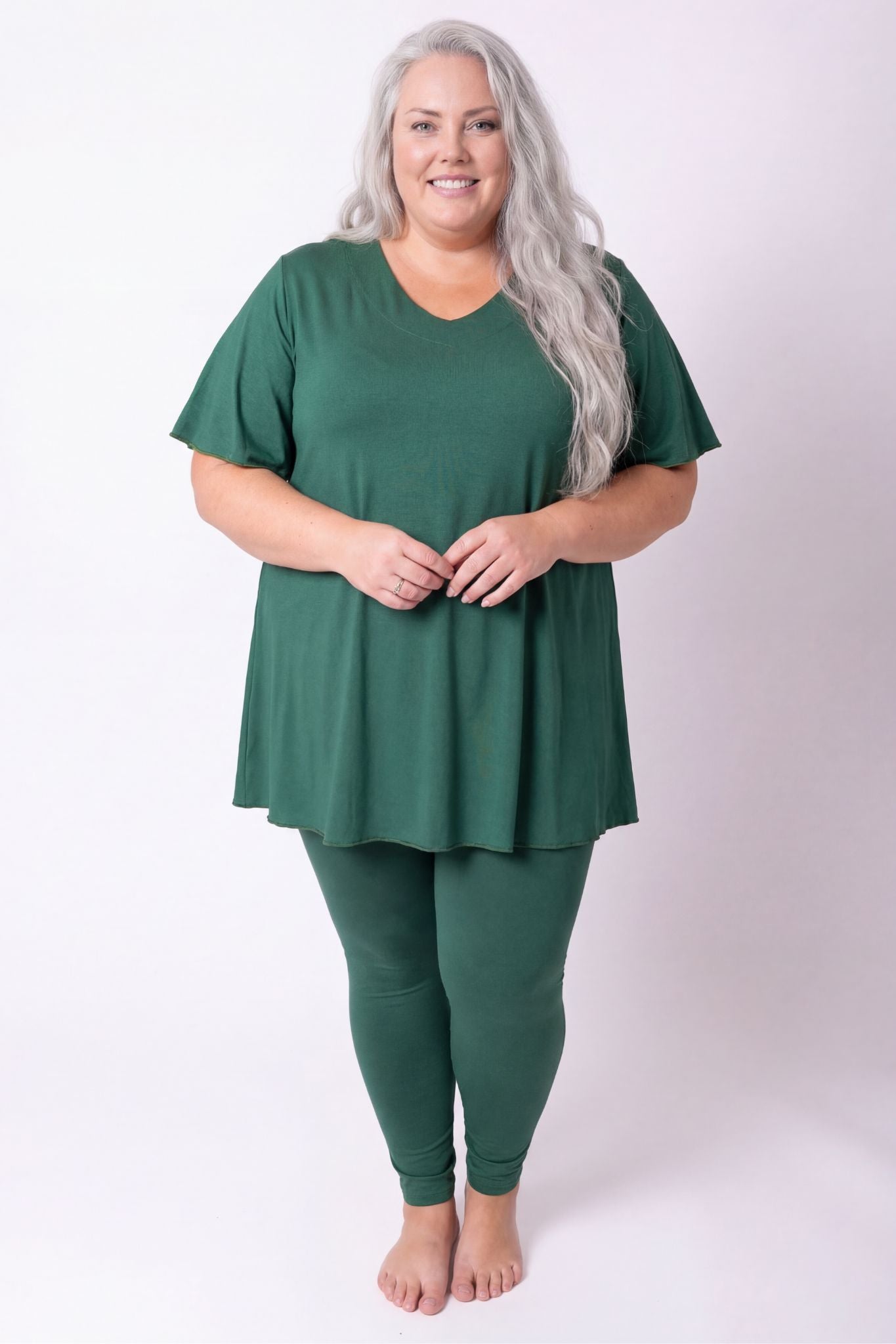 Top Karin 90cm | A-lijn | Viscose | Vlindermouw