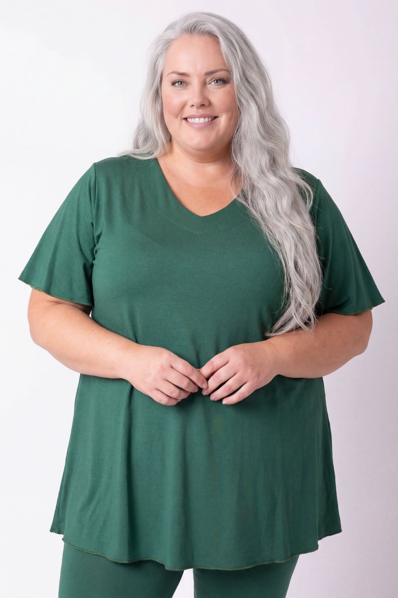 Top Karin 90cm | A-lijn | Viscose | Vlindermouw