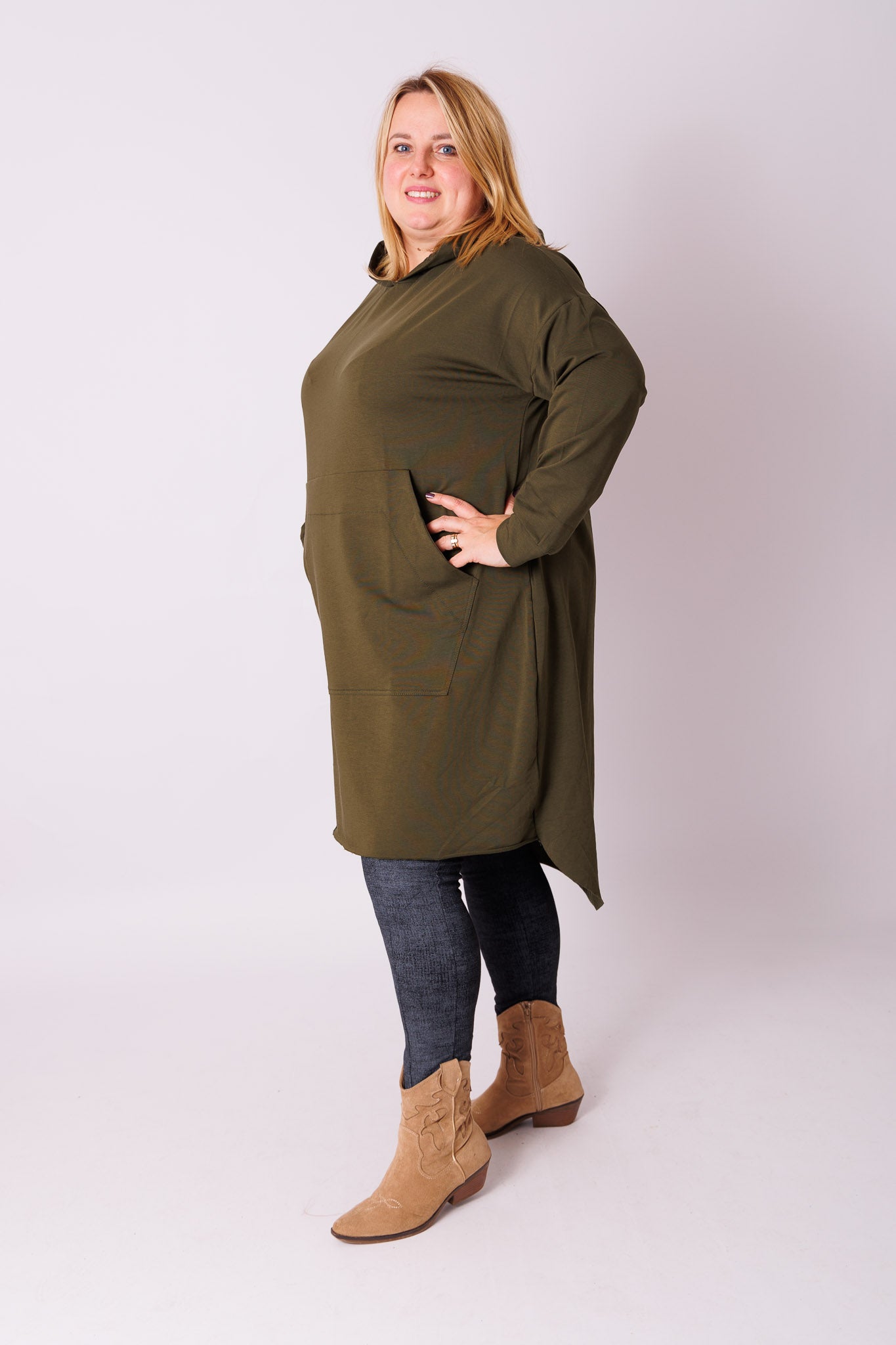 Top met katoen en zak katoen one size 46-52