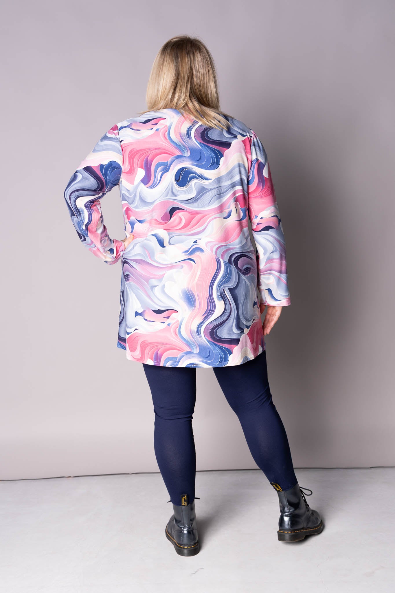 Top Vera |  Candy Swirl | Kimo |  A-lijn | Lange mouw | 90cm