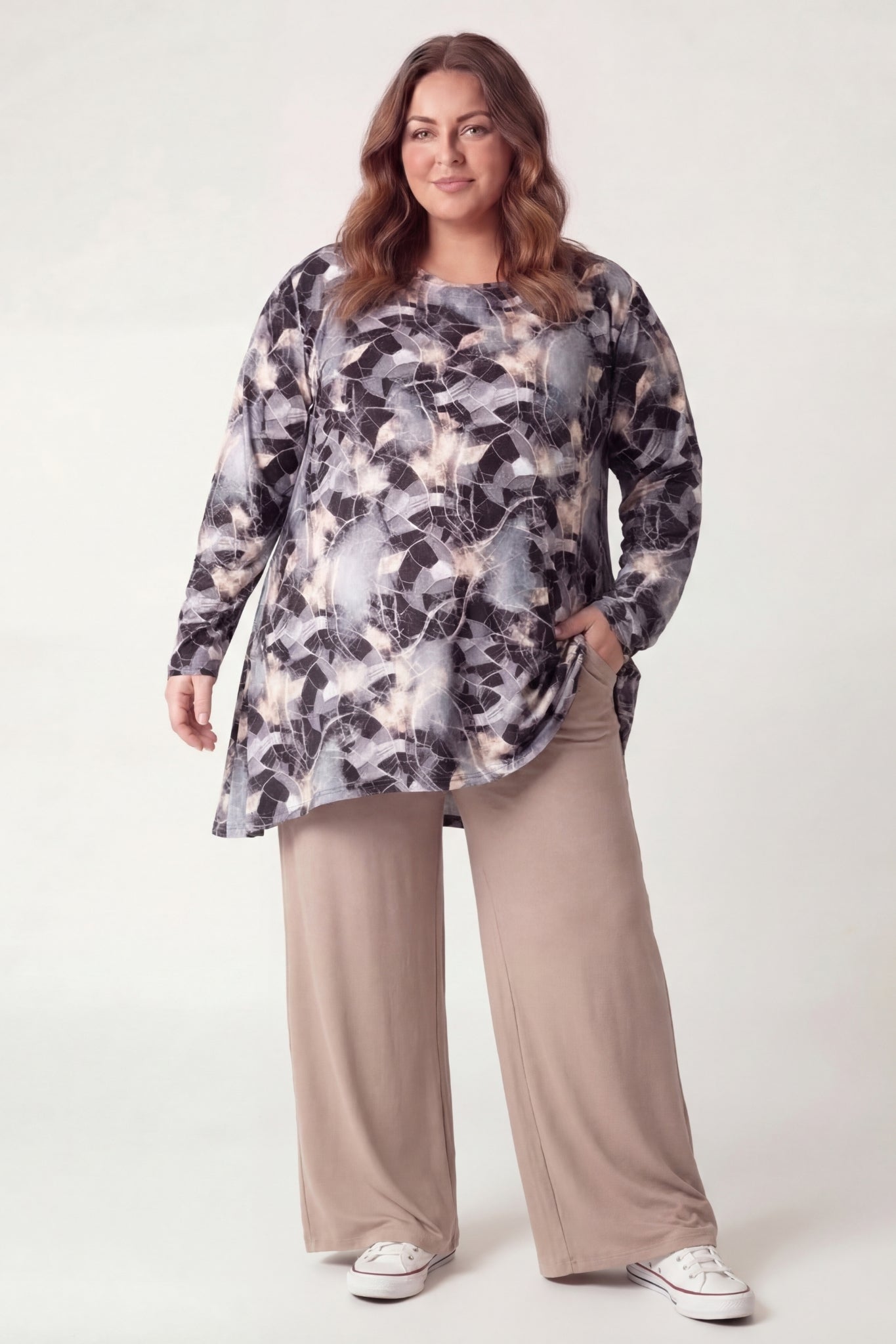 Top Bozenka |Light Mosaic| ITY stof| 85-95 cm