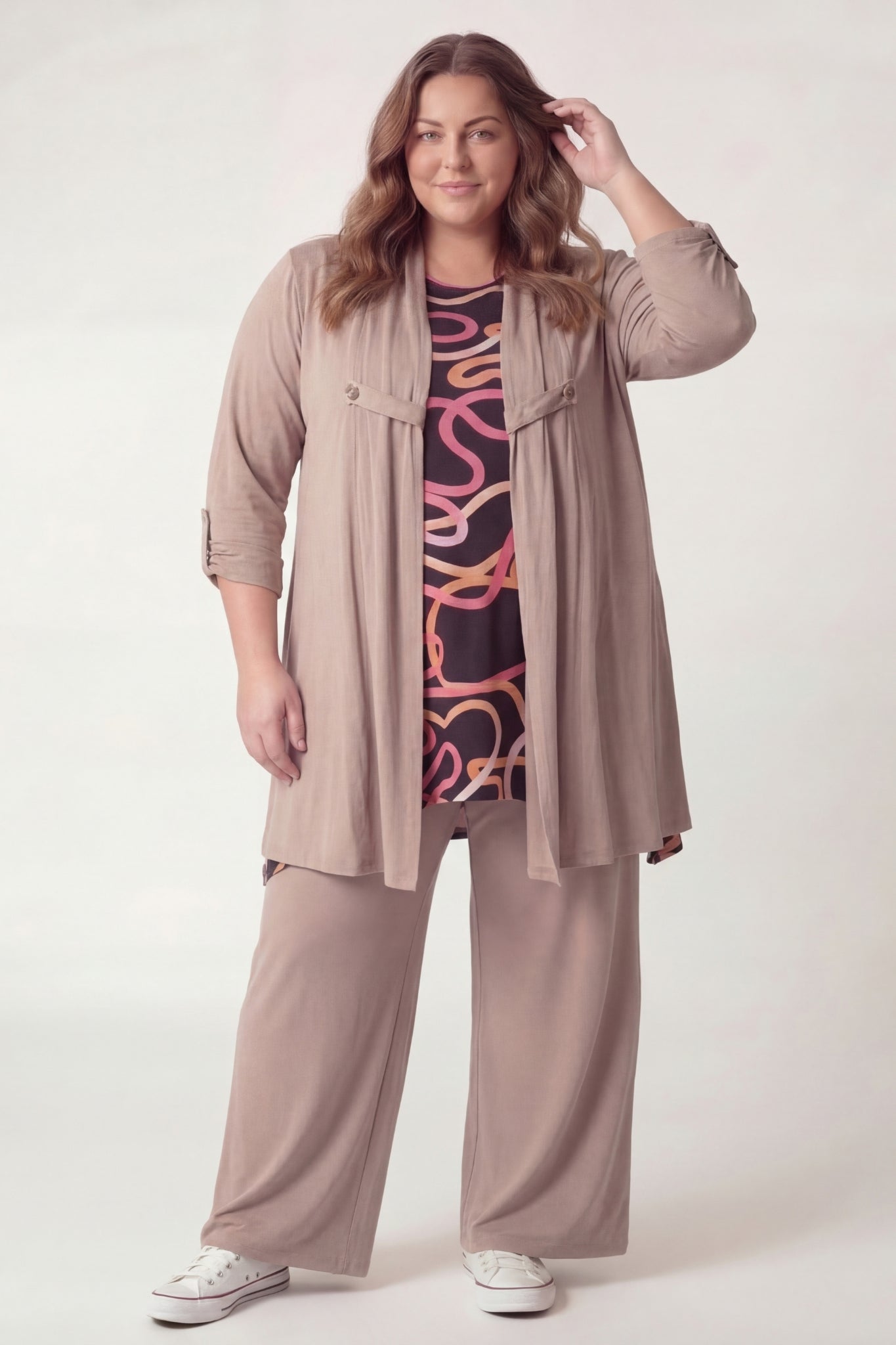 Top Bozenka |Pink Motion| Kimo stof| 85-95 cm