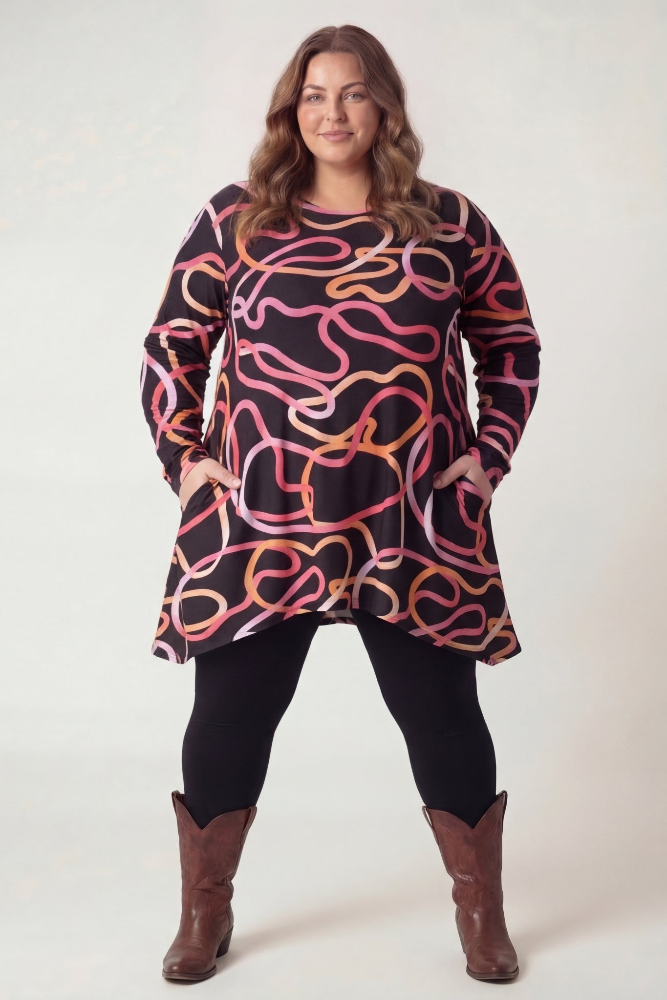 Top Bozenka |Pink Motion| Kimo stof| 85-95 cm