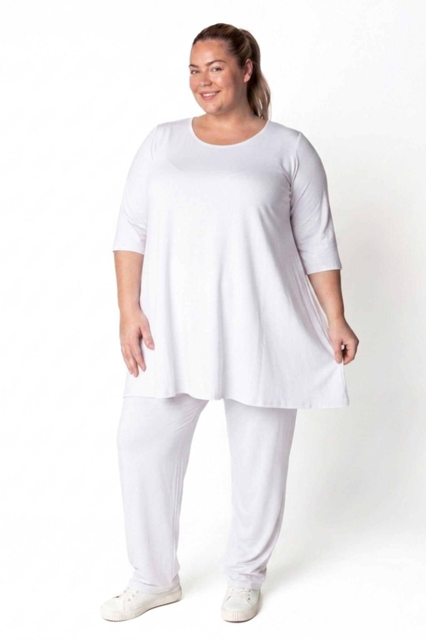 Top Durkje | 3/4 mouwen | Viscose | A-lijn | 90/96 cm
