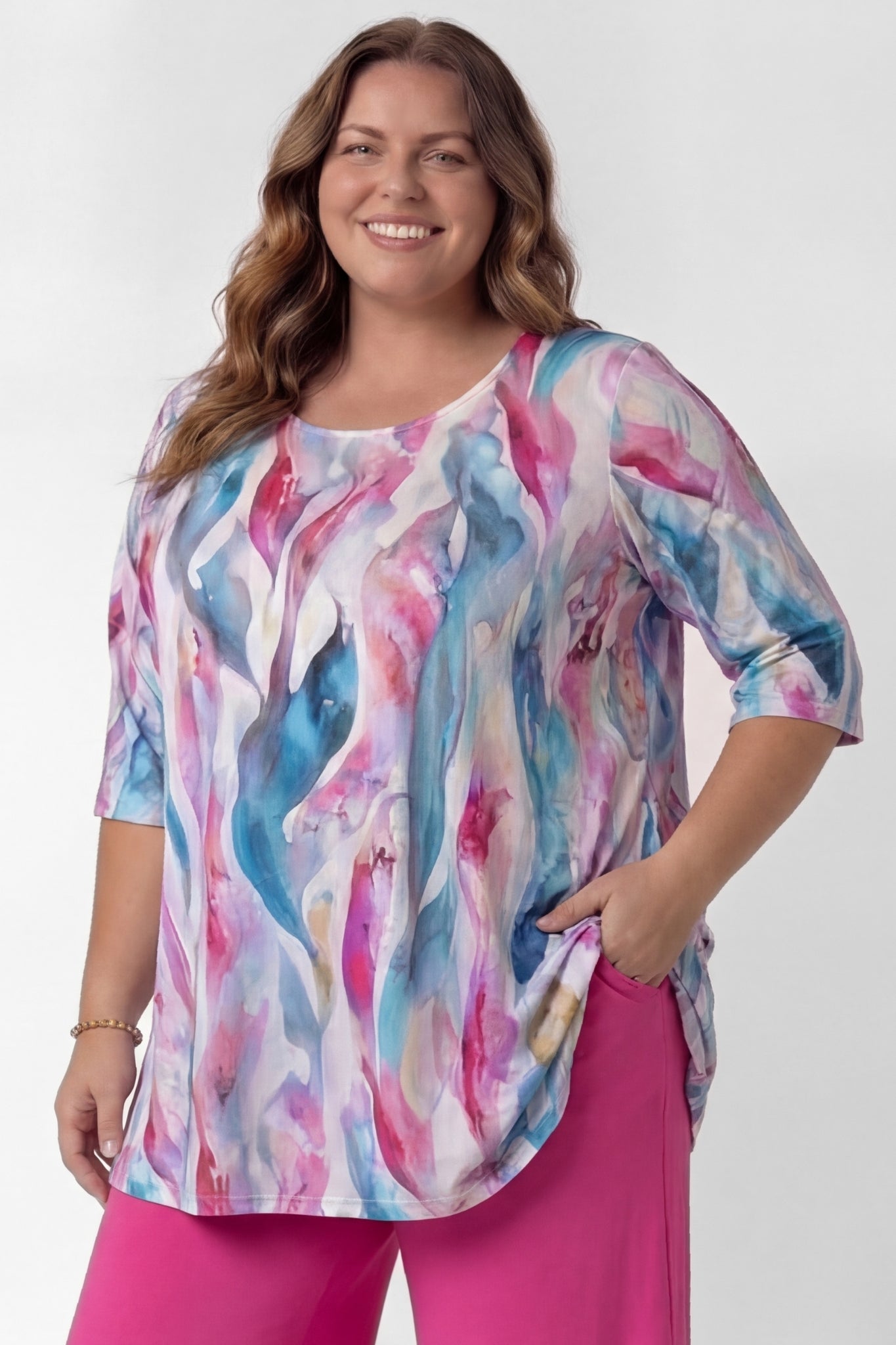 Top Durkje 86cm | Aura Flow | 3/4 mouw | Viscose