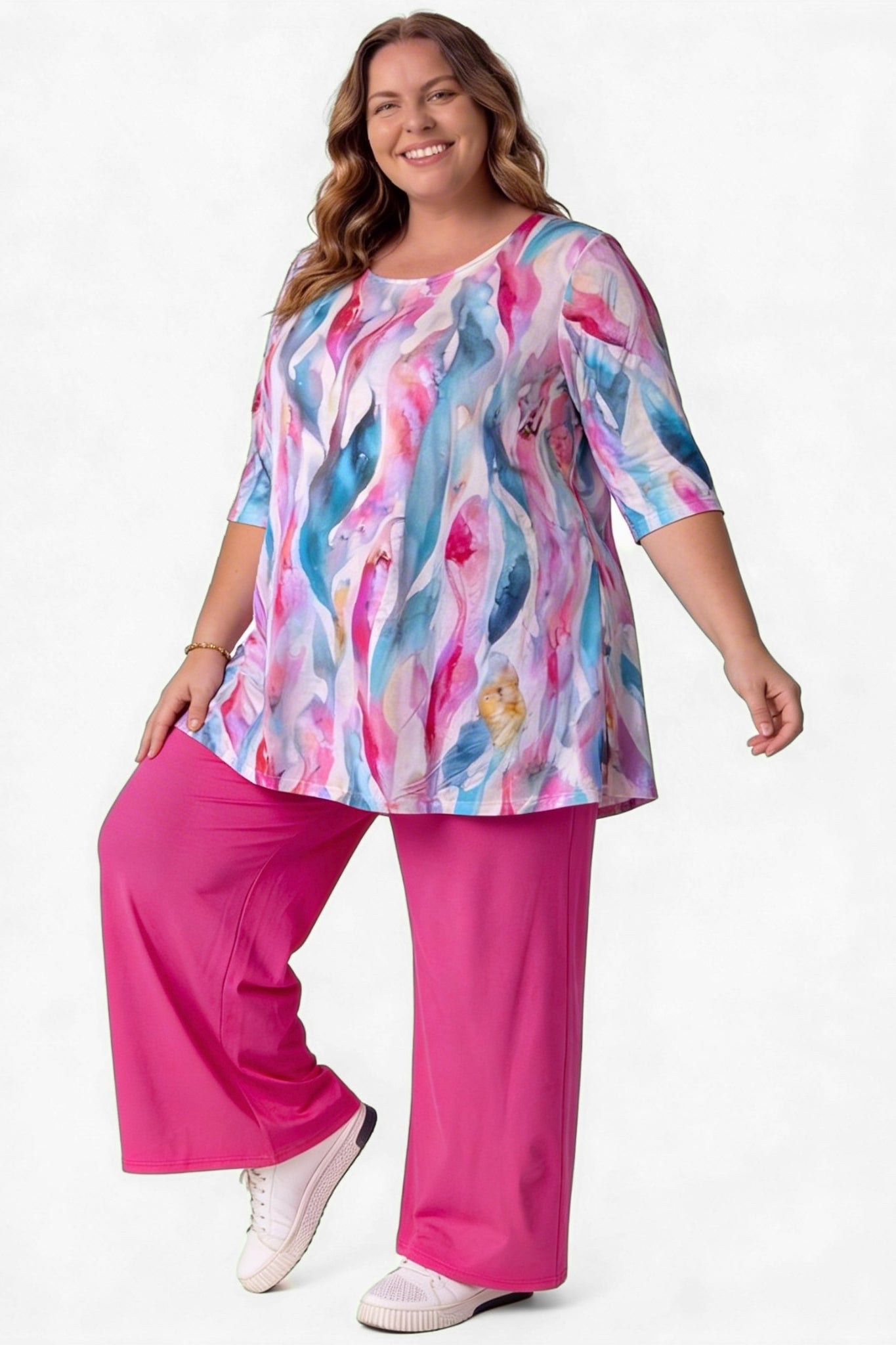 Top Durkje 86cm | Aura Flow | 3/4 mouw | Viscose