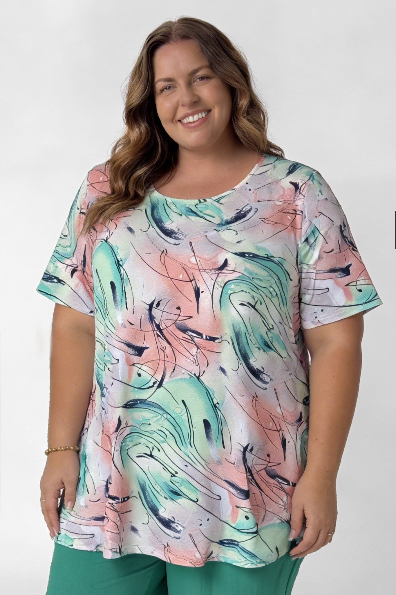 Top Durkje 86 cm | Harmony Flow | korte mouw | Viscose