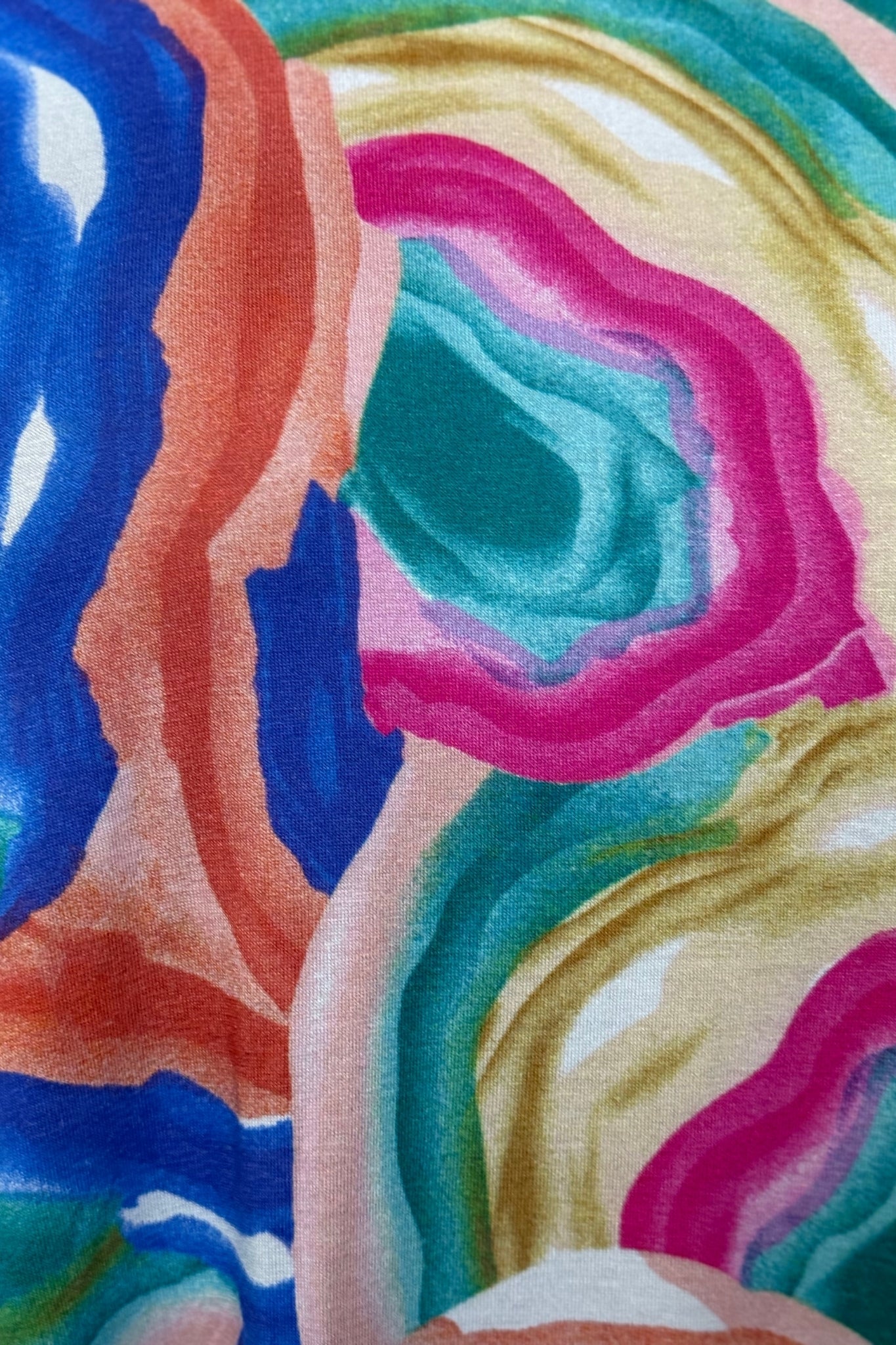 Top Durkje 86cm | Watercolor Flow | 3/4 mouw | Viscose