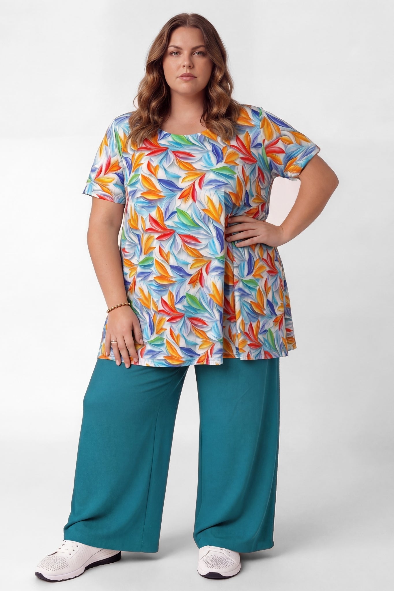 Top Durkje 96cm | Spring Flow | korte mouw | Viscose