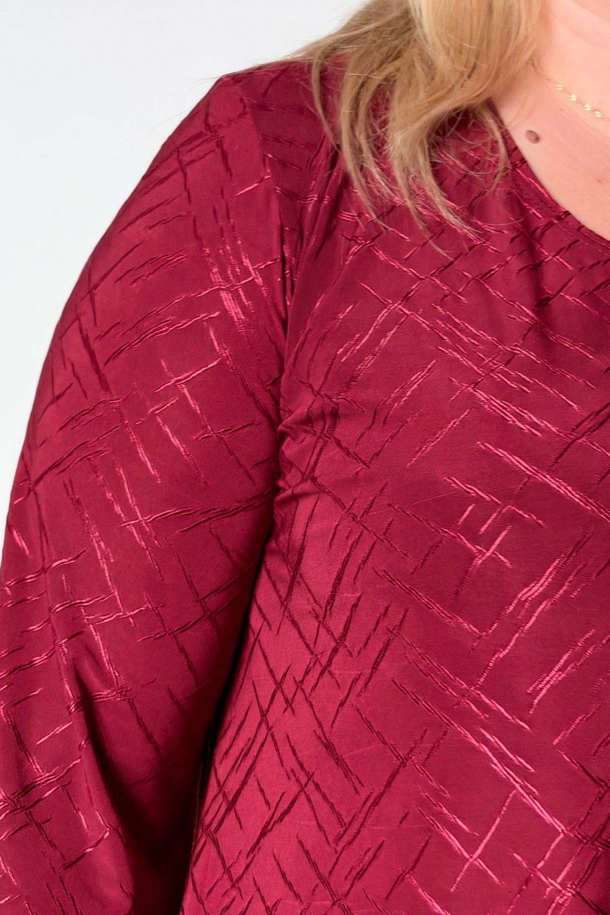 Longshirt Durkje | 2 Lengtes | 86 & 96cm | Stretch Jacquard | Wijde A-lijn | 3/4 mouw