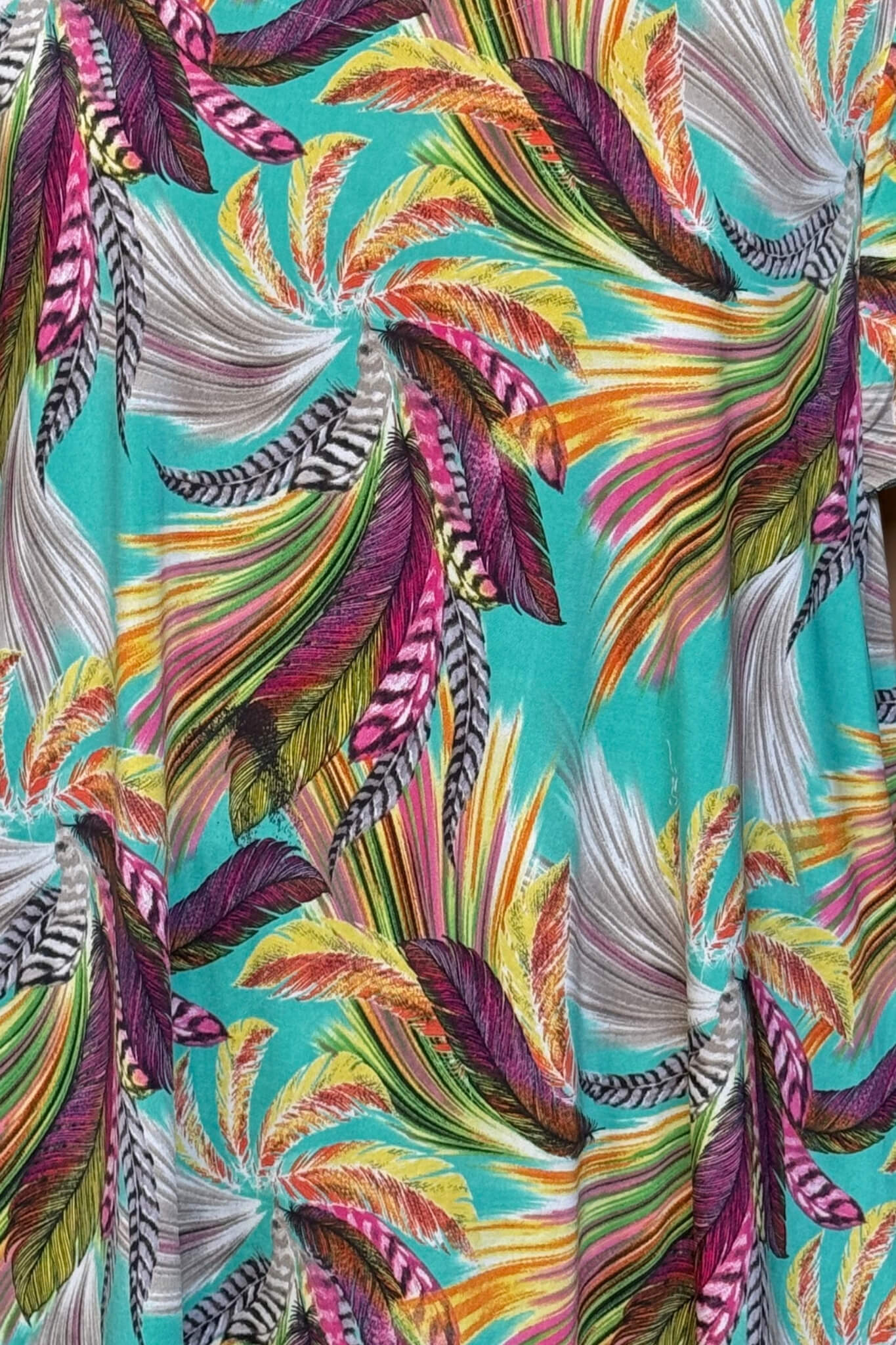 Top Karin 90cm | Vlindermouw | Feather Flow | Travelstof Venezia