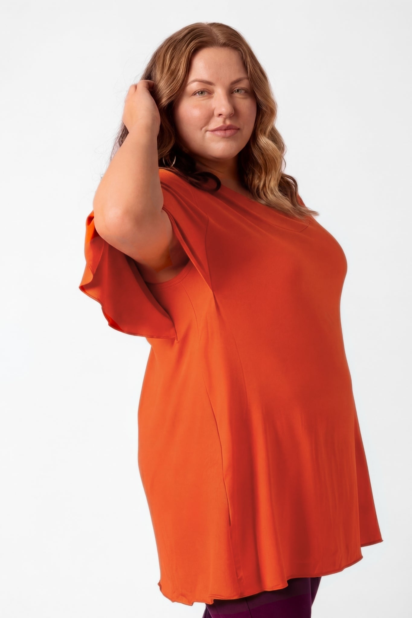 Top Karin 90cm | A-lijn | Viscose | Vlindermouw