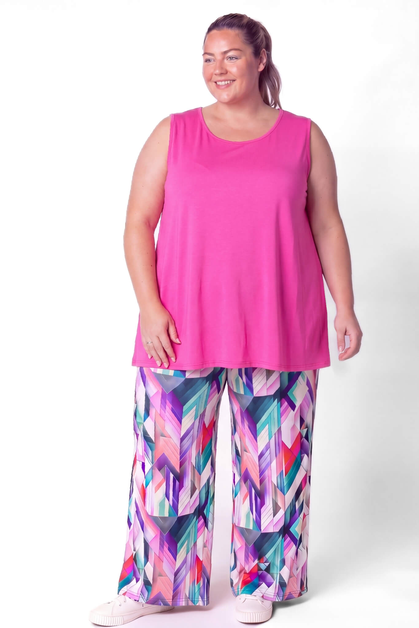Top Linda | Mouwloos | A-lijn | Viscose | ca. 86 cm