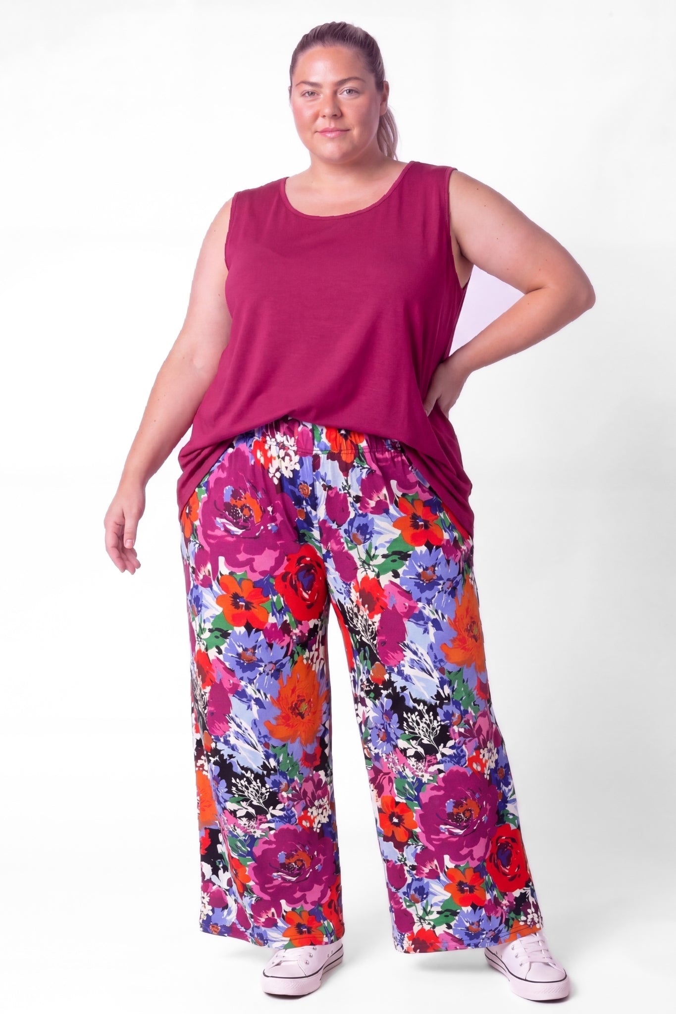 Top Linda | Mouwloos | A-lijn | Viscose | ca. 86 cm