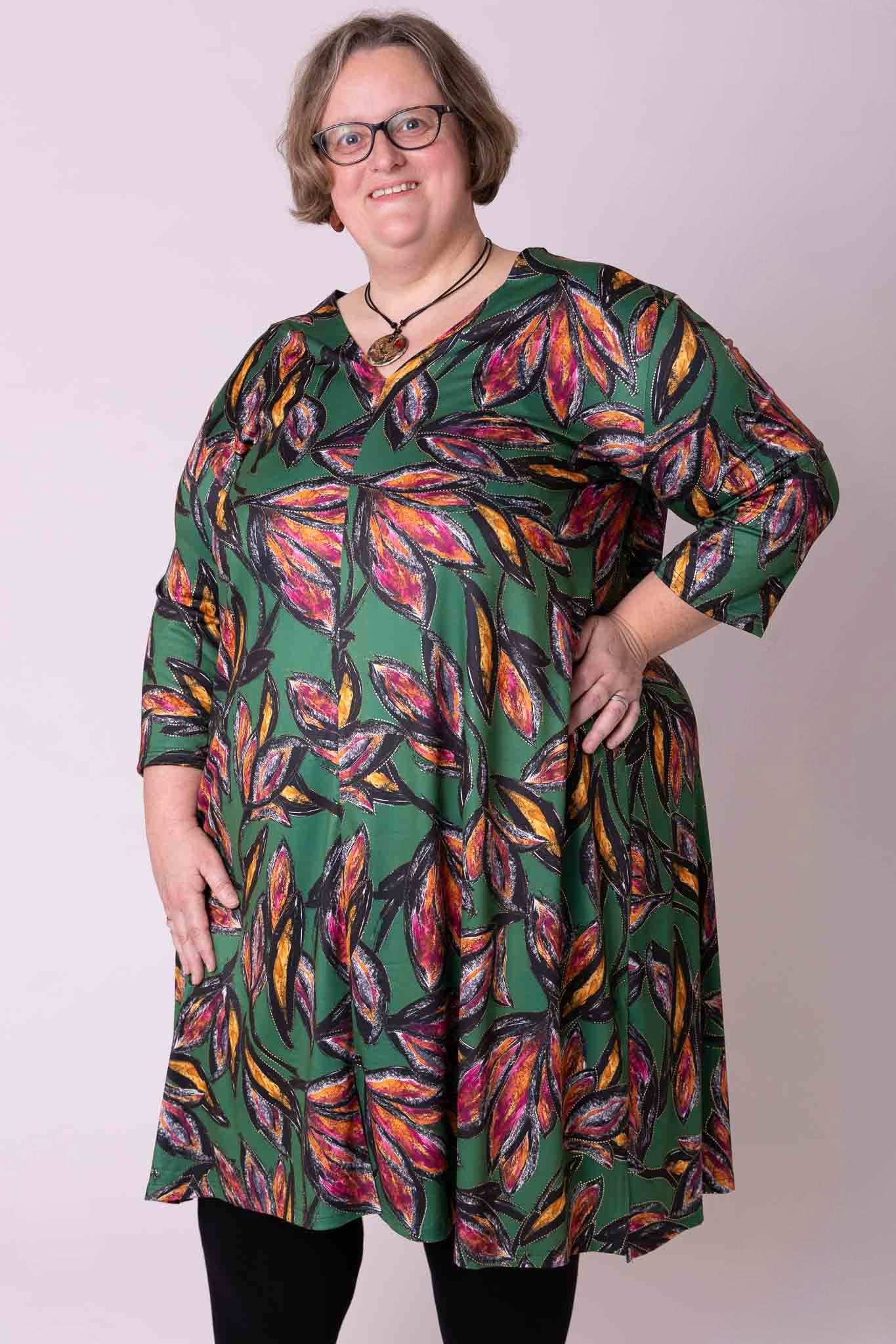 Tuniek Gonny 3/4 mouwen ca 115 cm magnolia groen