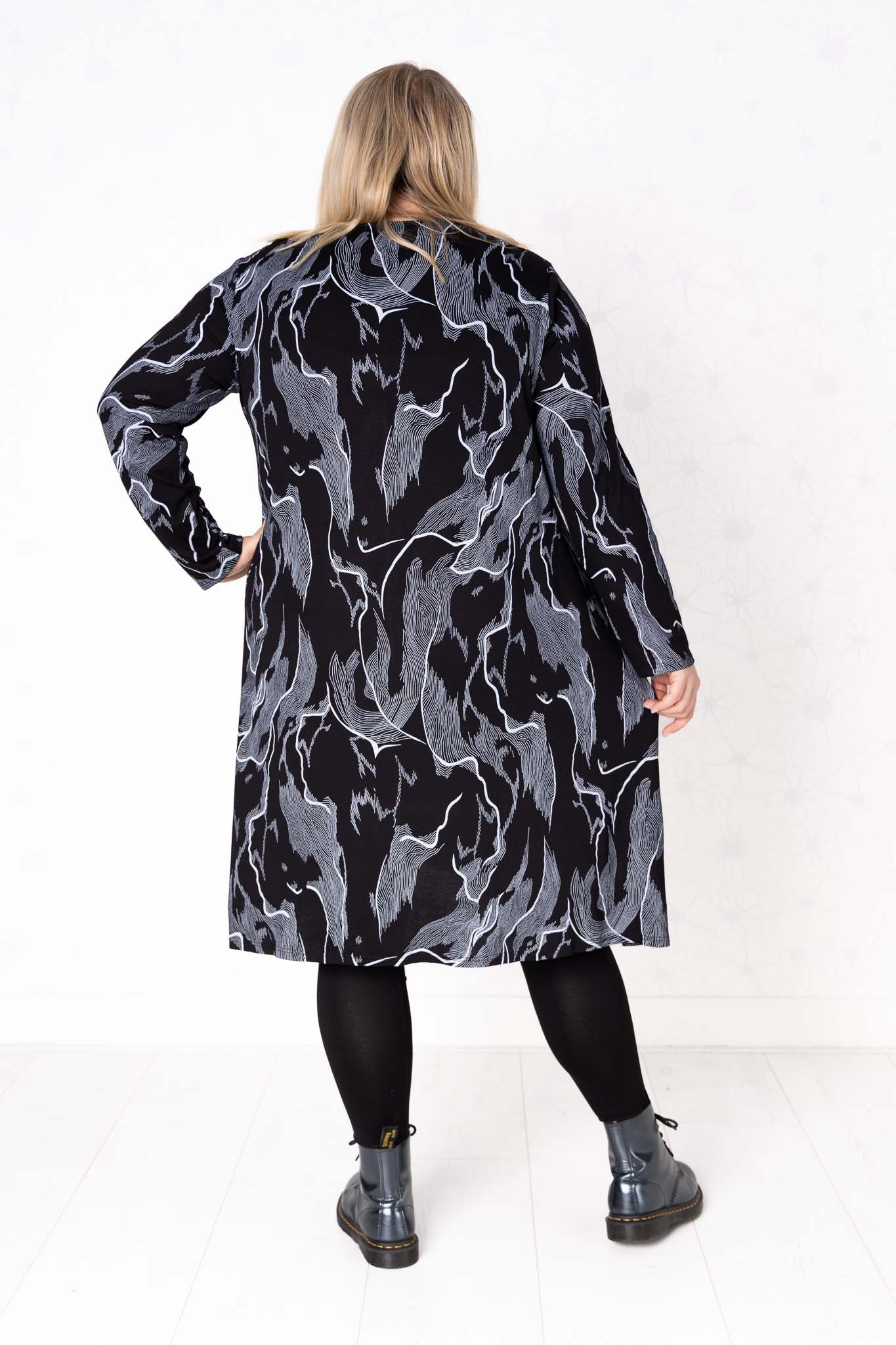 Tuniek Gonny | Black Mirage | Viscose | 110 cm