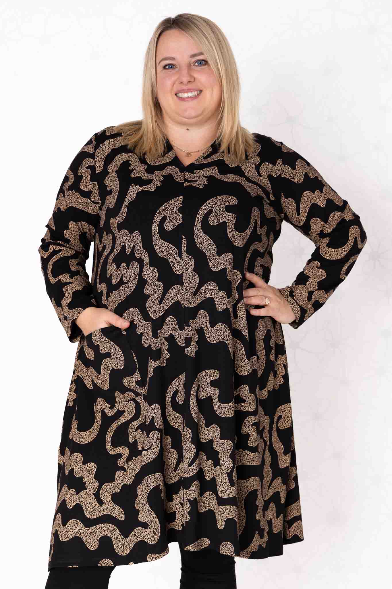 Tuniek Gonny | Gouden Doolhof | Viscose | 110 cm