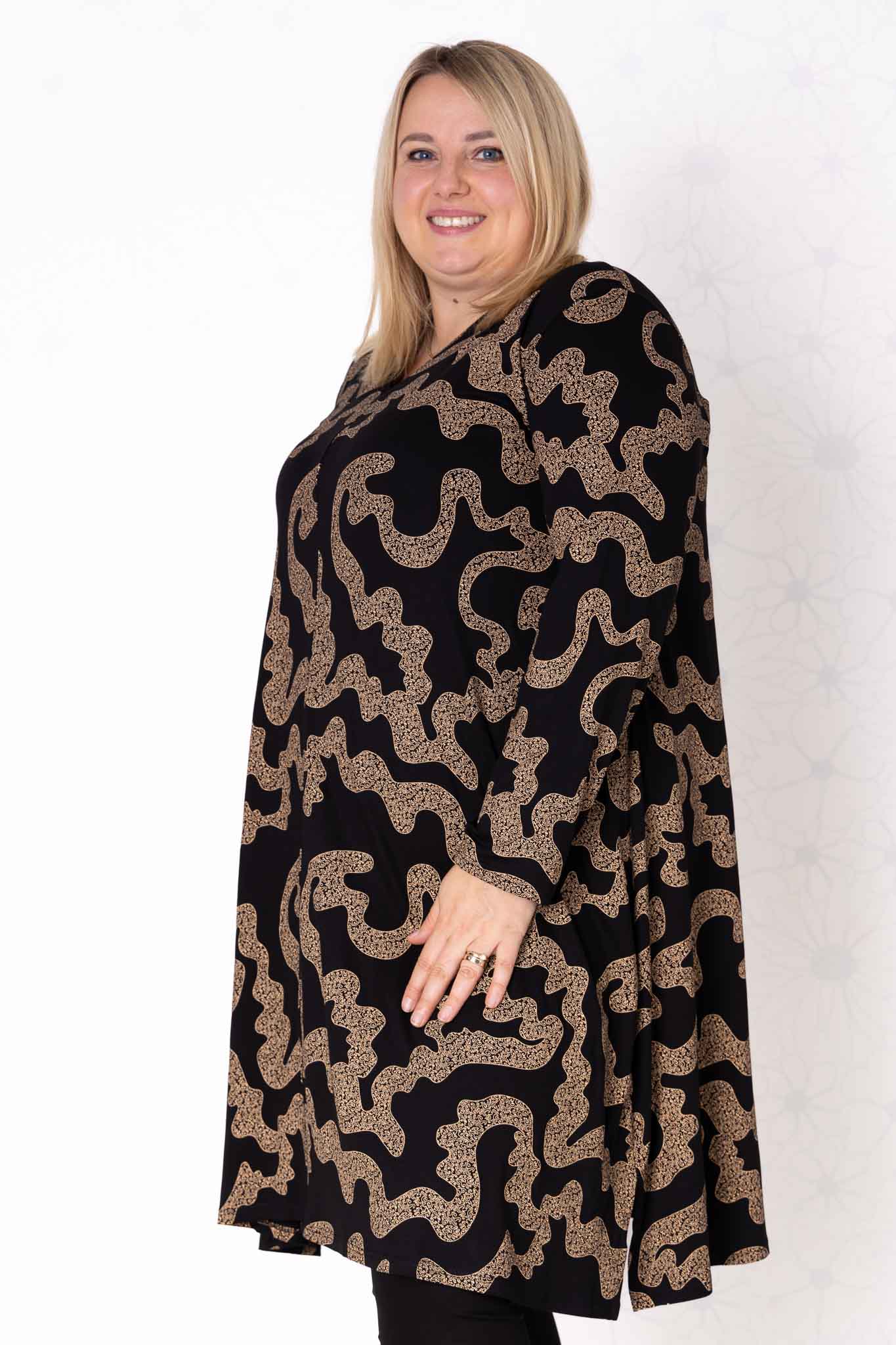 Tuniek Gonny | Gouden Doolhof | Viscose | 110 cm
