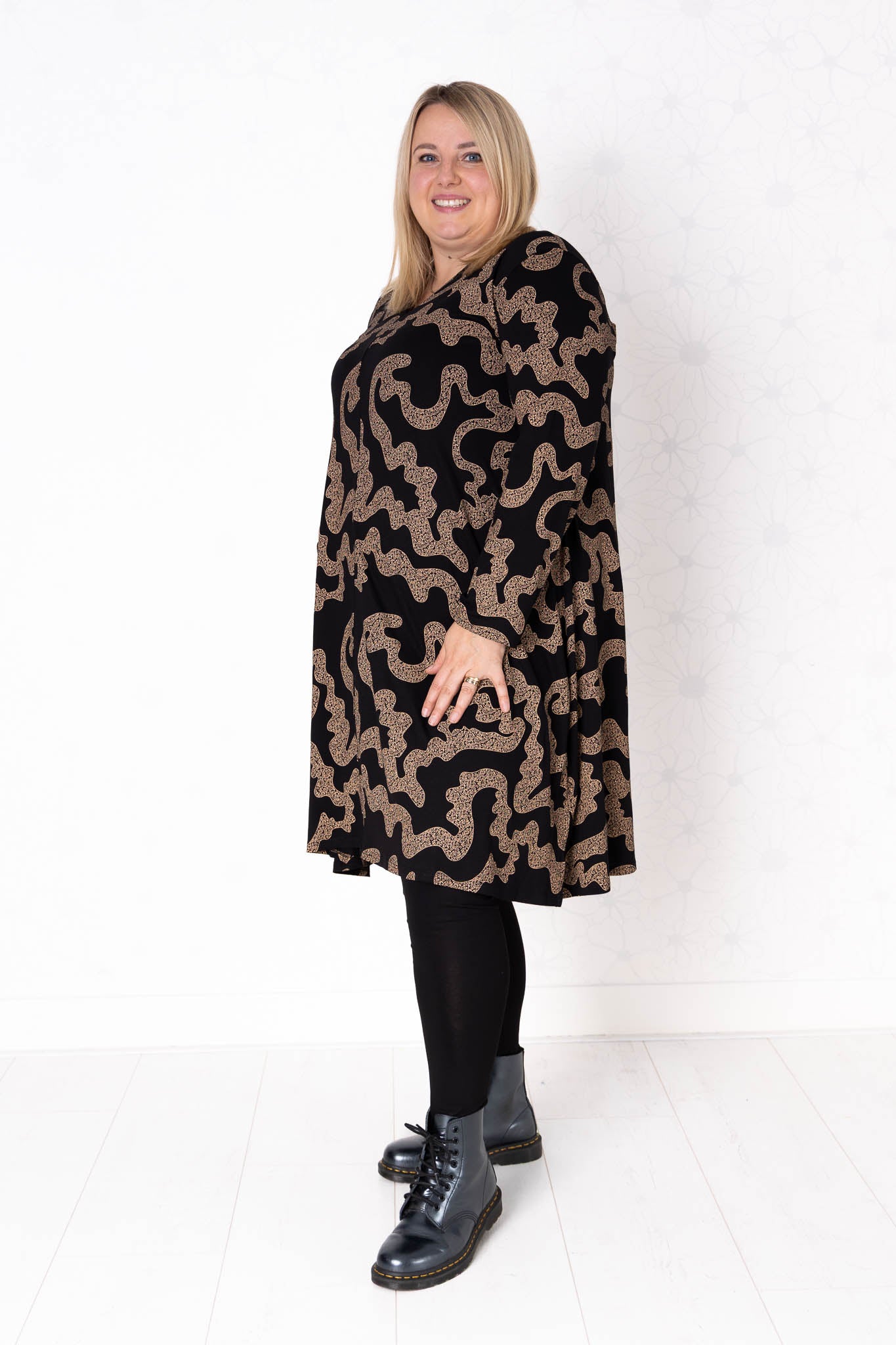 Tuniek Gonny | Gouden Doolhof | Viscose | 110 cm