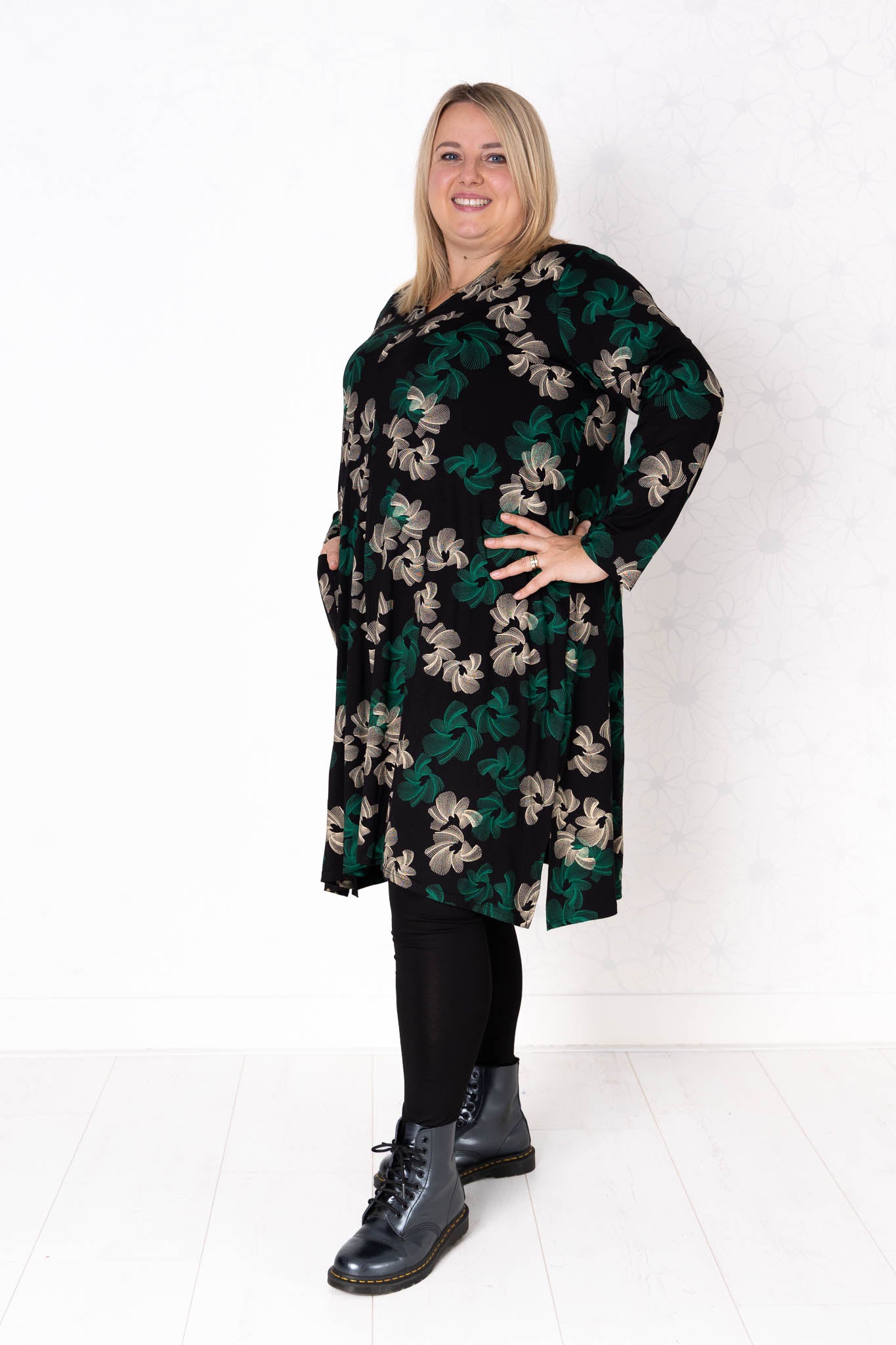 Tuniek Gonny | Bloemen Dans| Viscose | 110 cm