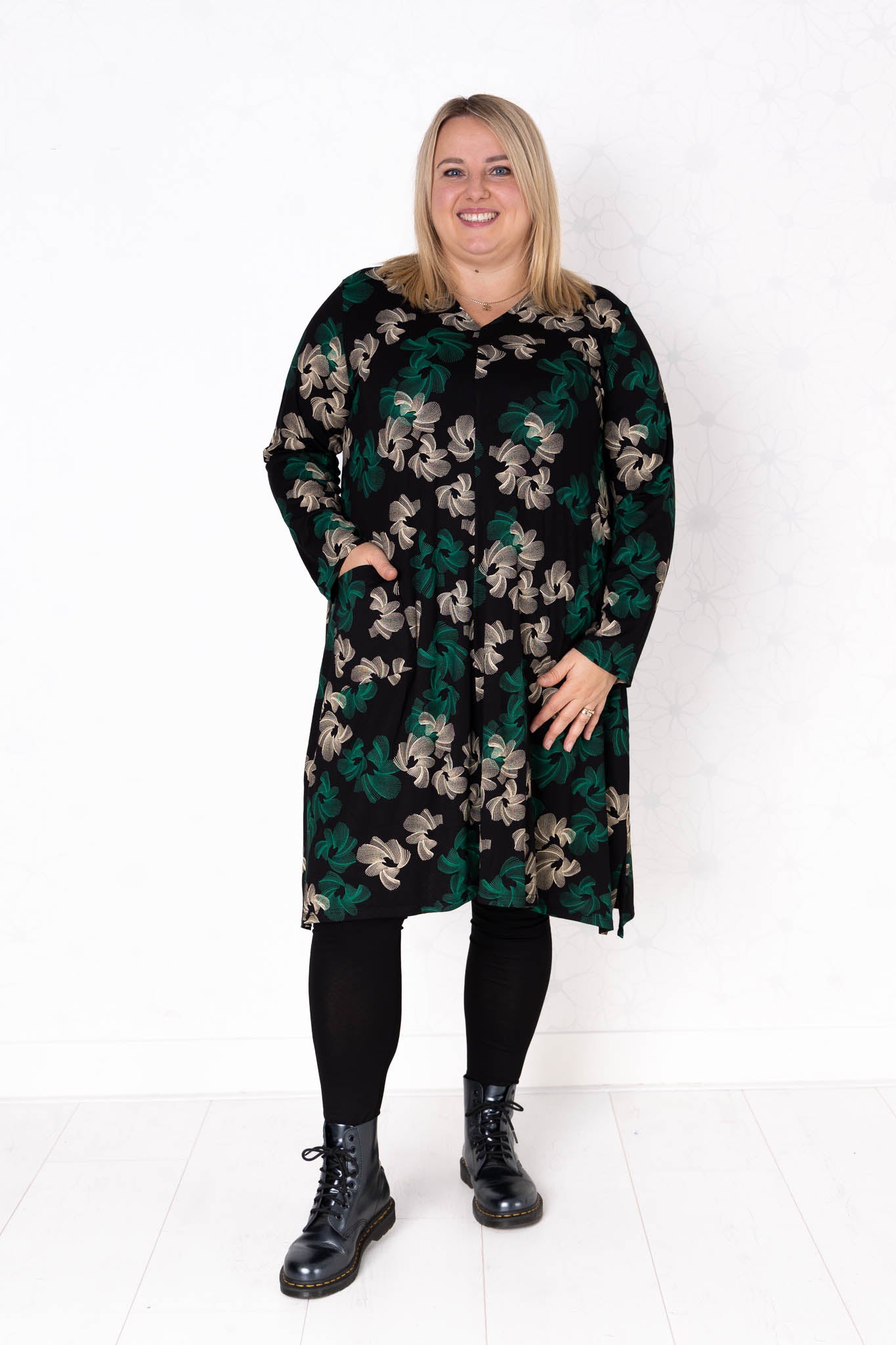 Tuniek Gonny | Bloemen Dans| Viscose | 110 cm