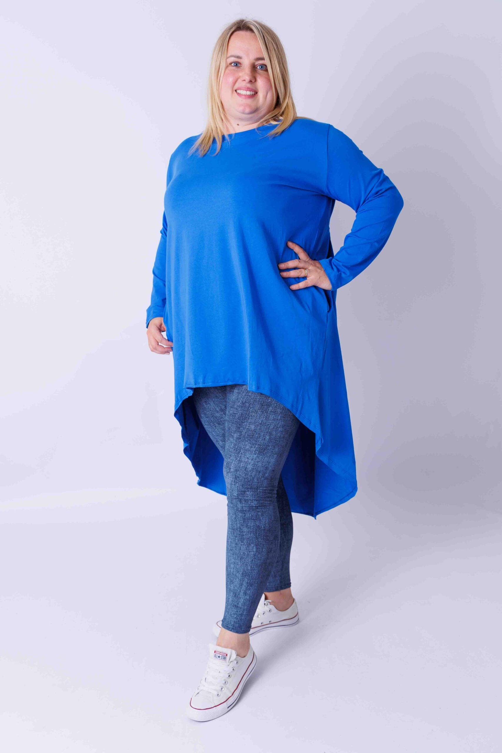 Tuniek lange achterkant ca 120 cm katoen