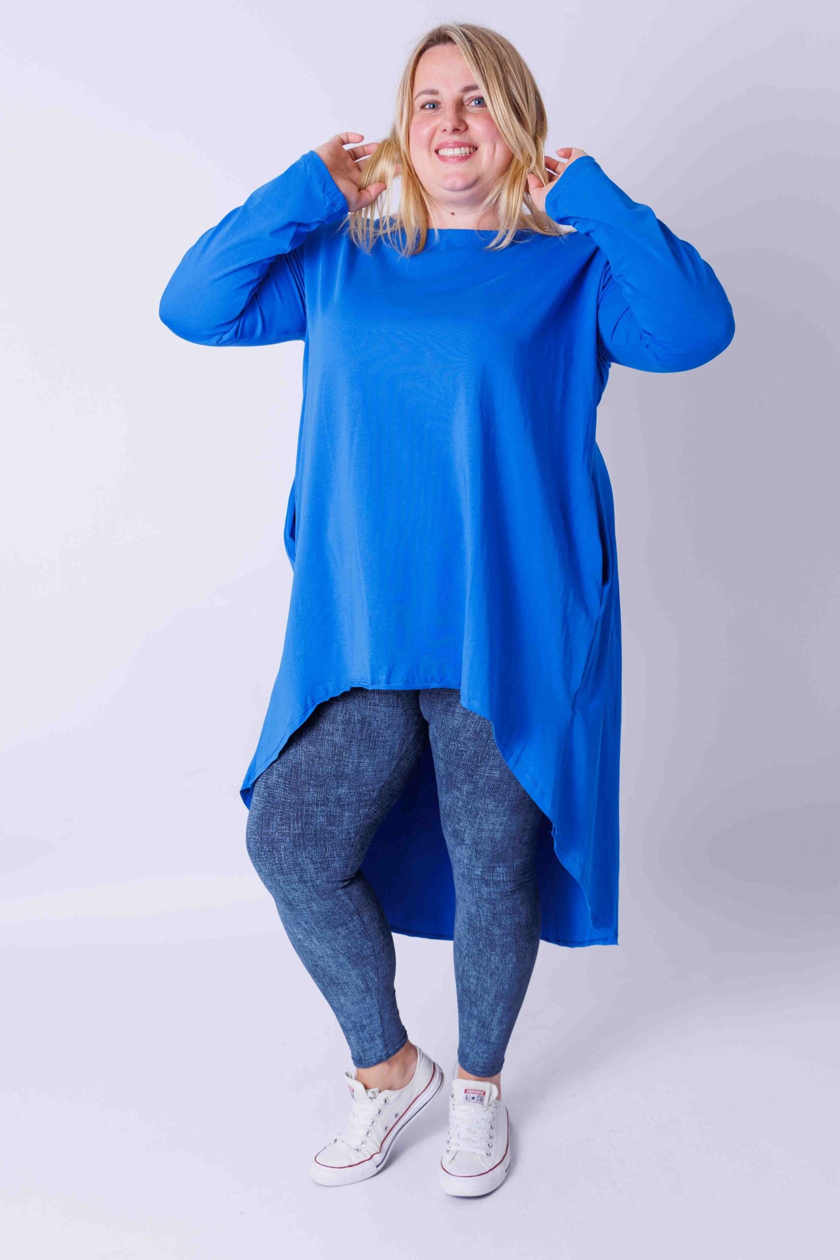 Tuniek lange achterkant ca 120 cm katoen