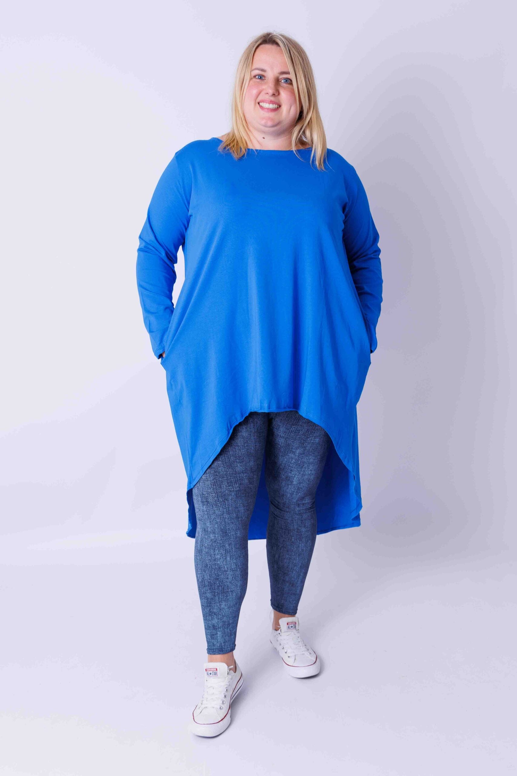 Tuniek lange achterkant ca 120 cm katoen