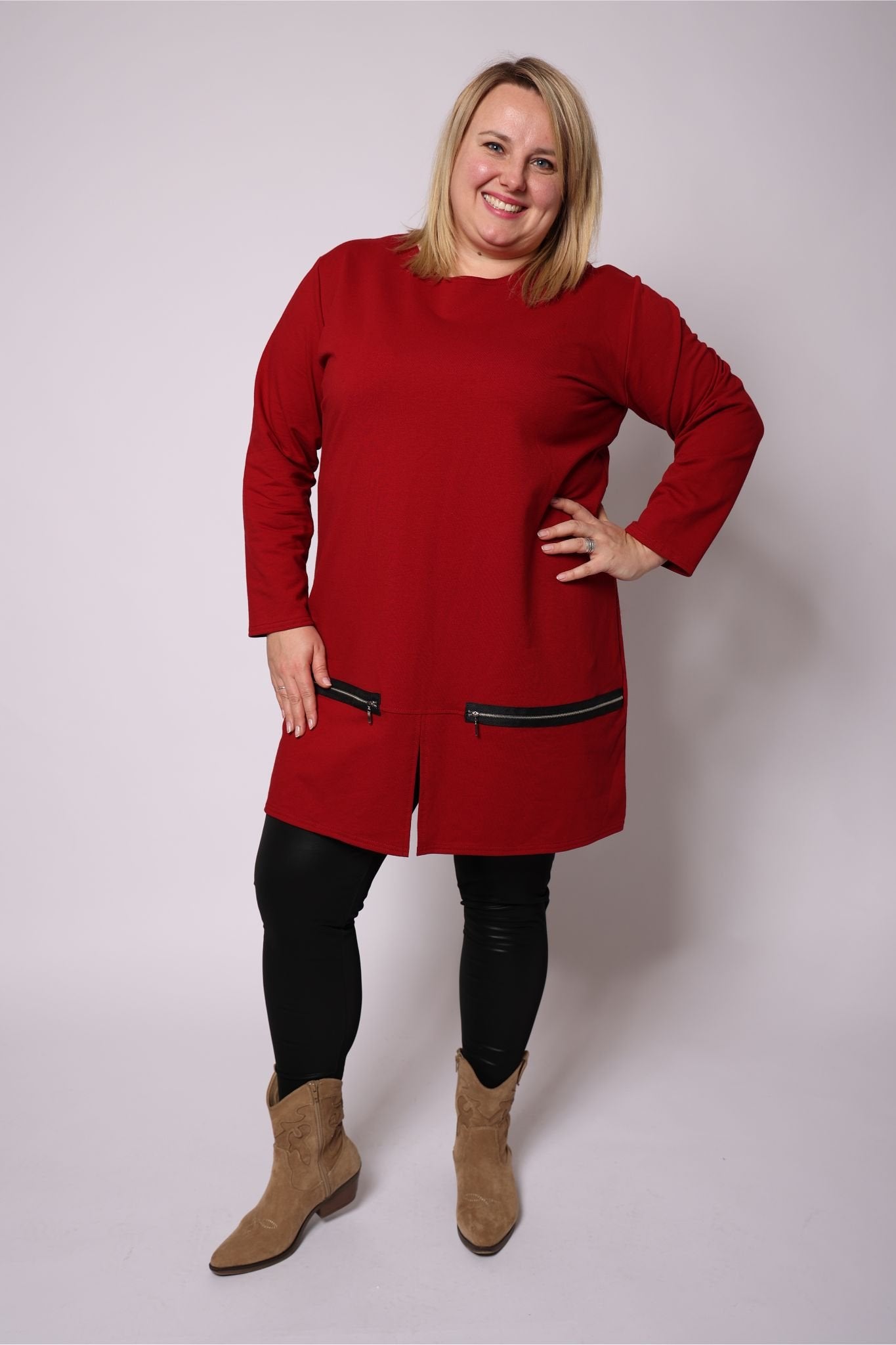 Top Mirjam 100 cm katoen sweaterstof