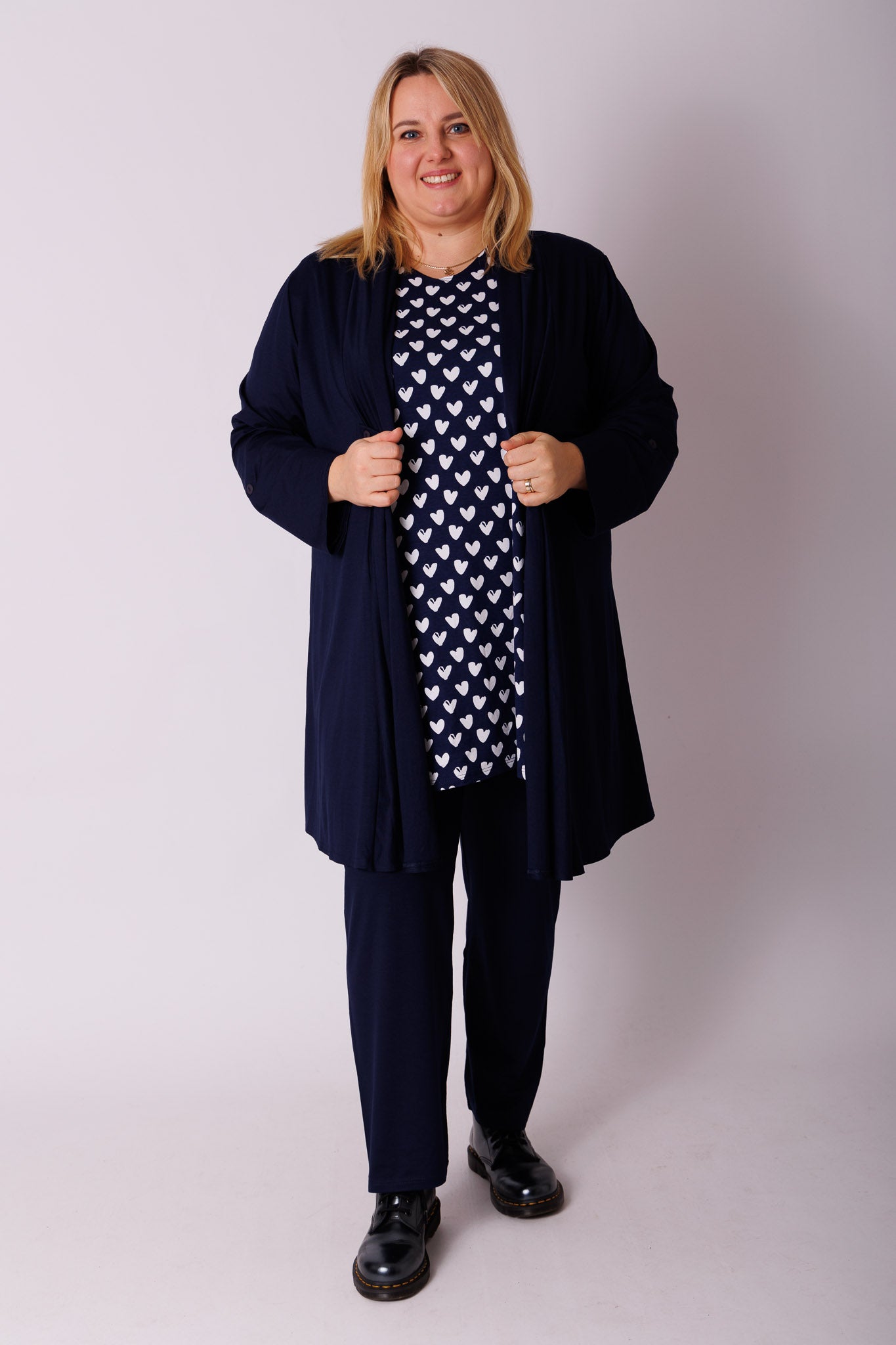 Shirt Eva hartjes viscose 90cm
