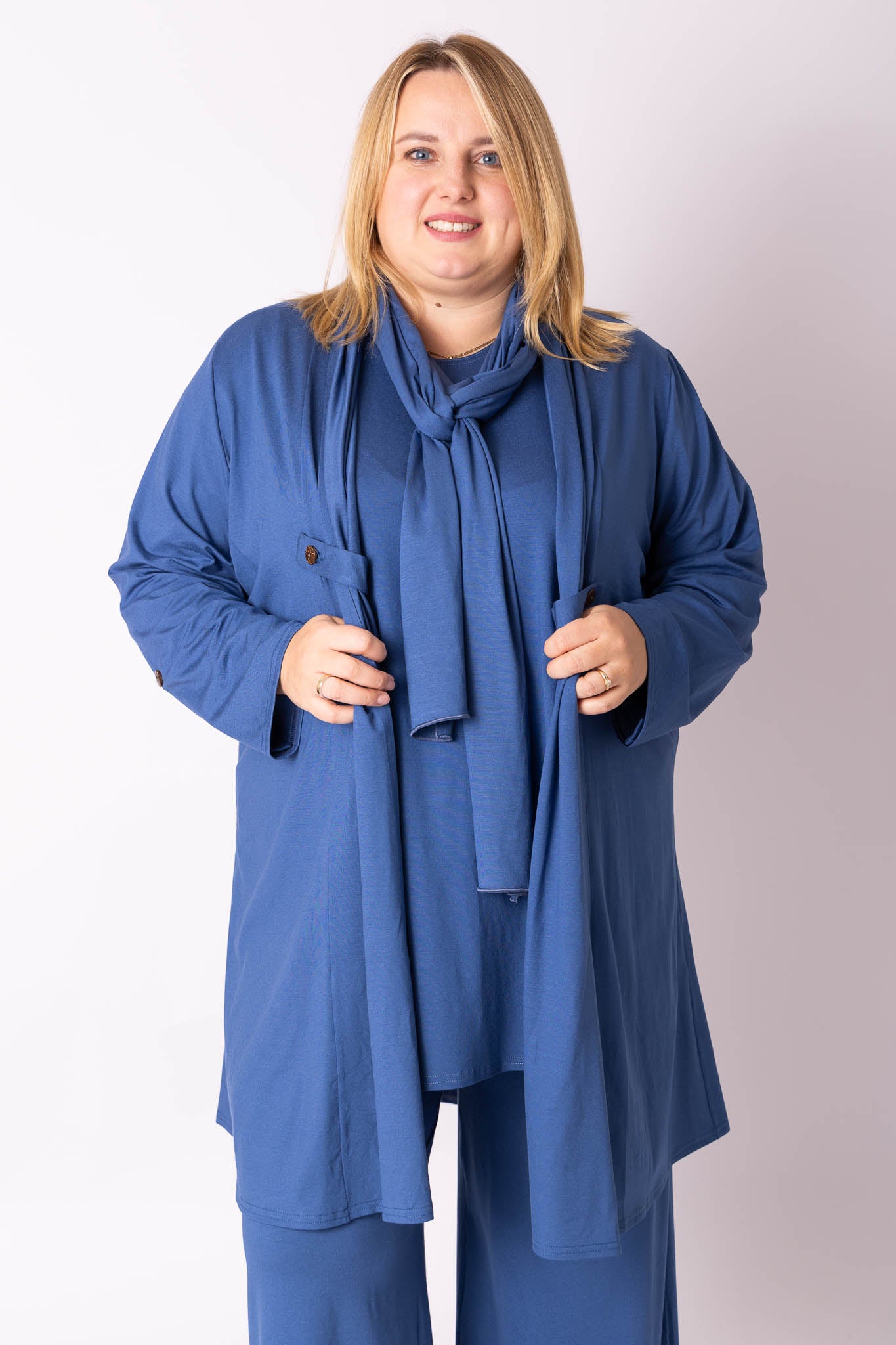 Vest Renske | Viscose | Oprol mouwen | 100cm