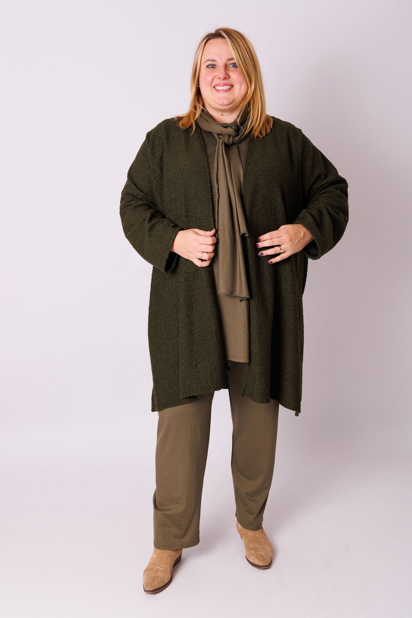 Warme vest Fenna | A-lijn | ca 95 cm