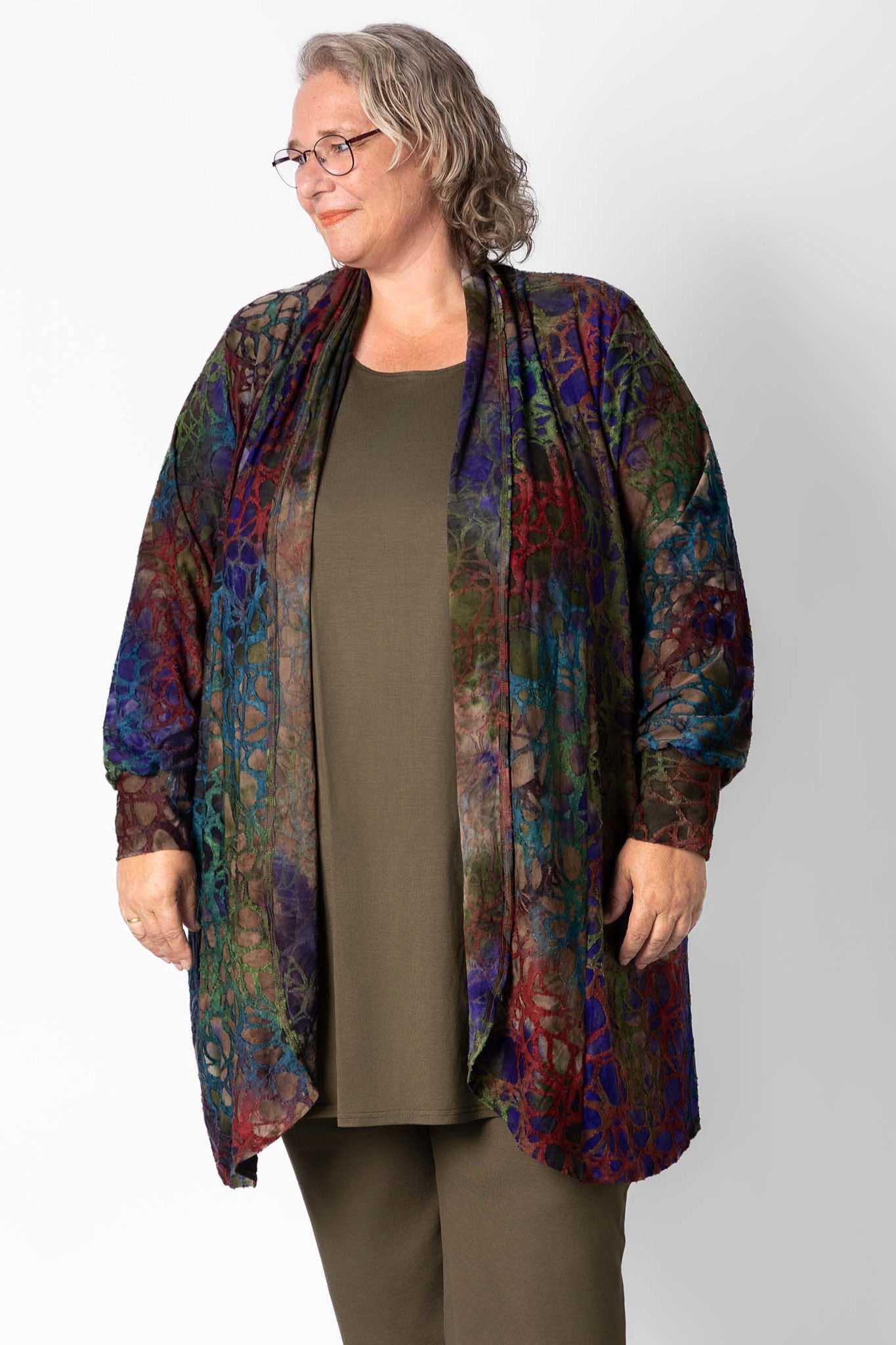 Lang Vest Elly | 3D Structuurstof | Lange Mouw | 100 cm