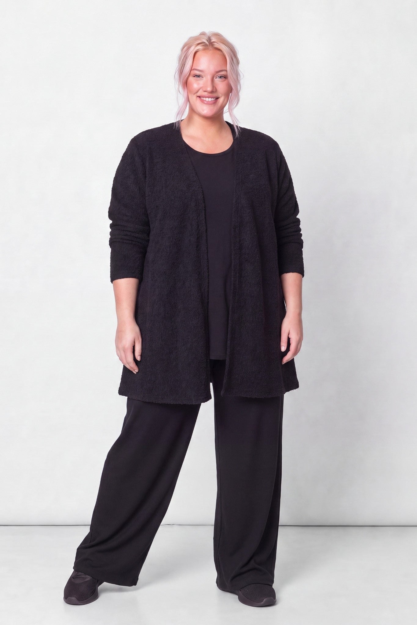 Vest Fenna | Schaapjeslook | Stretch | Lange mouw | 90 cm