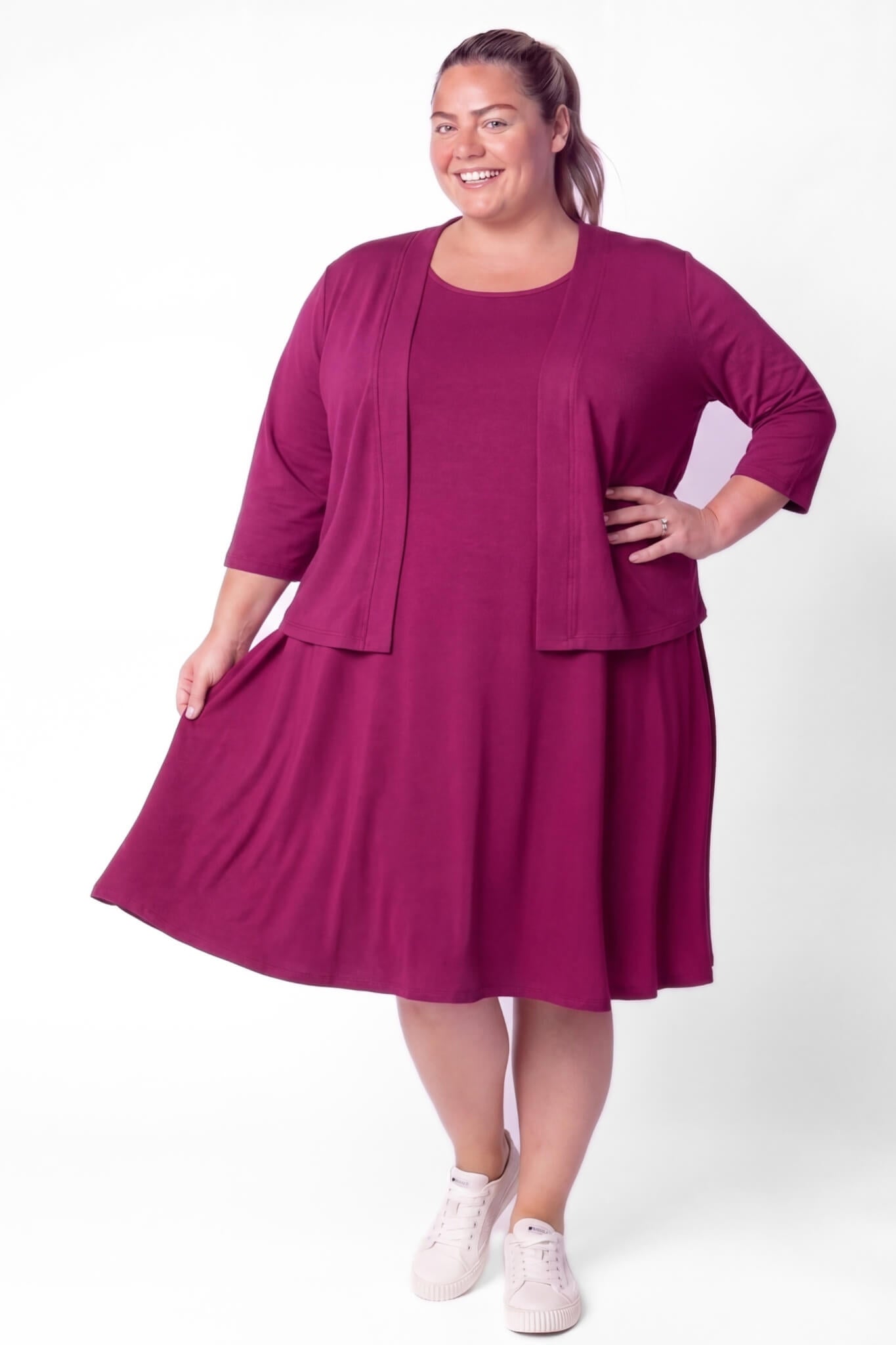 Vestje Janneke | 3/4 mouwen | Viscose | ca. 60cm