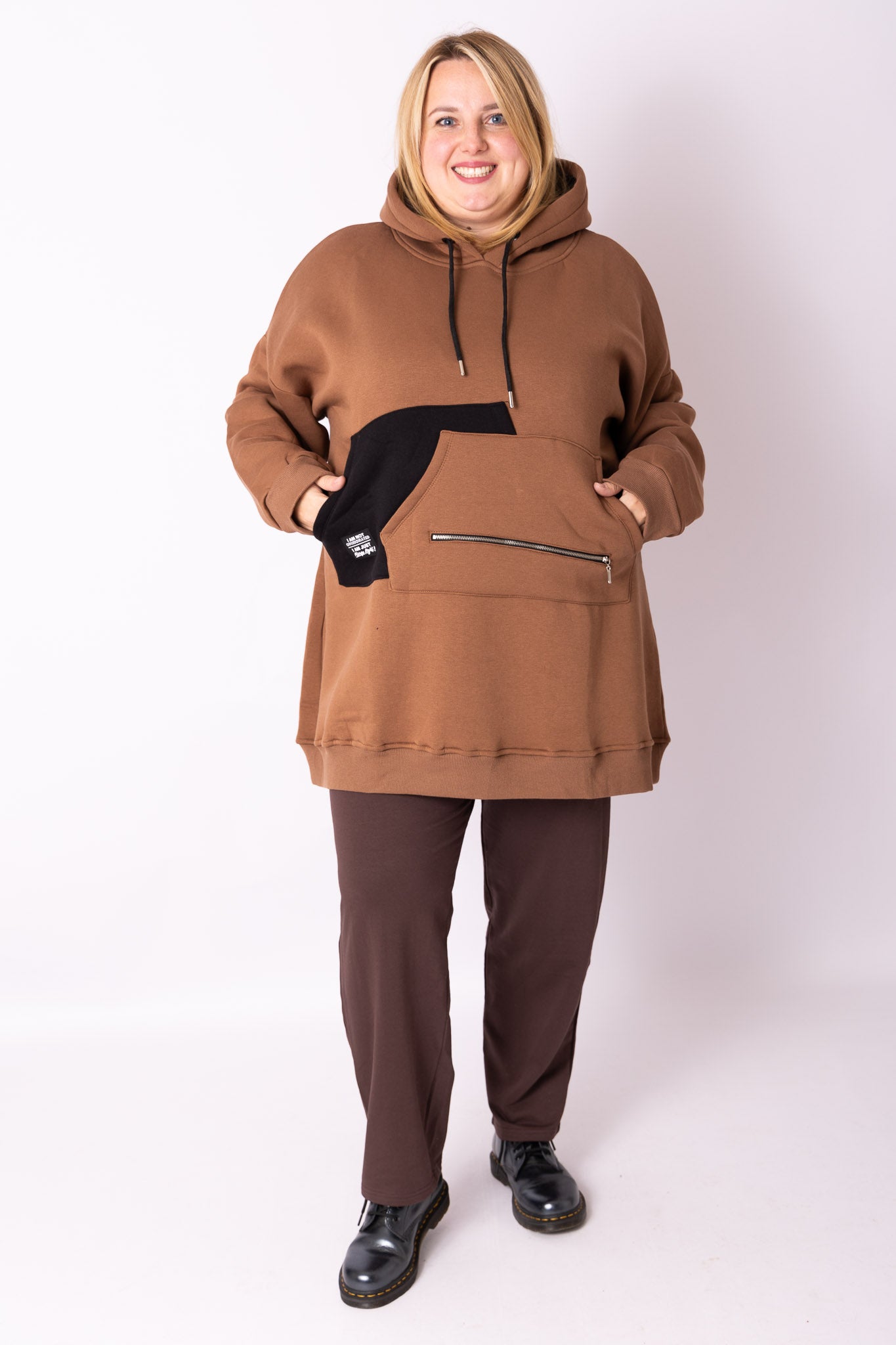 Warme hoodie met rits ca 92 cm katoen