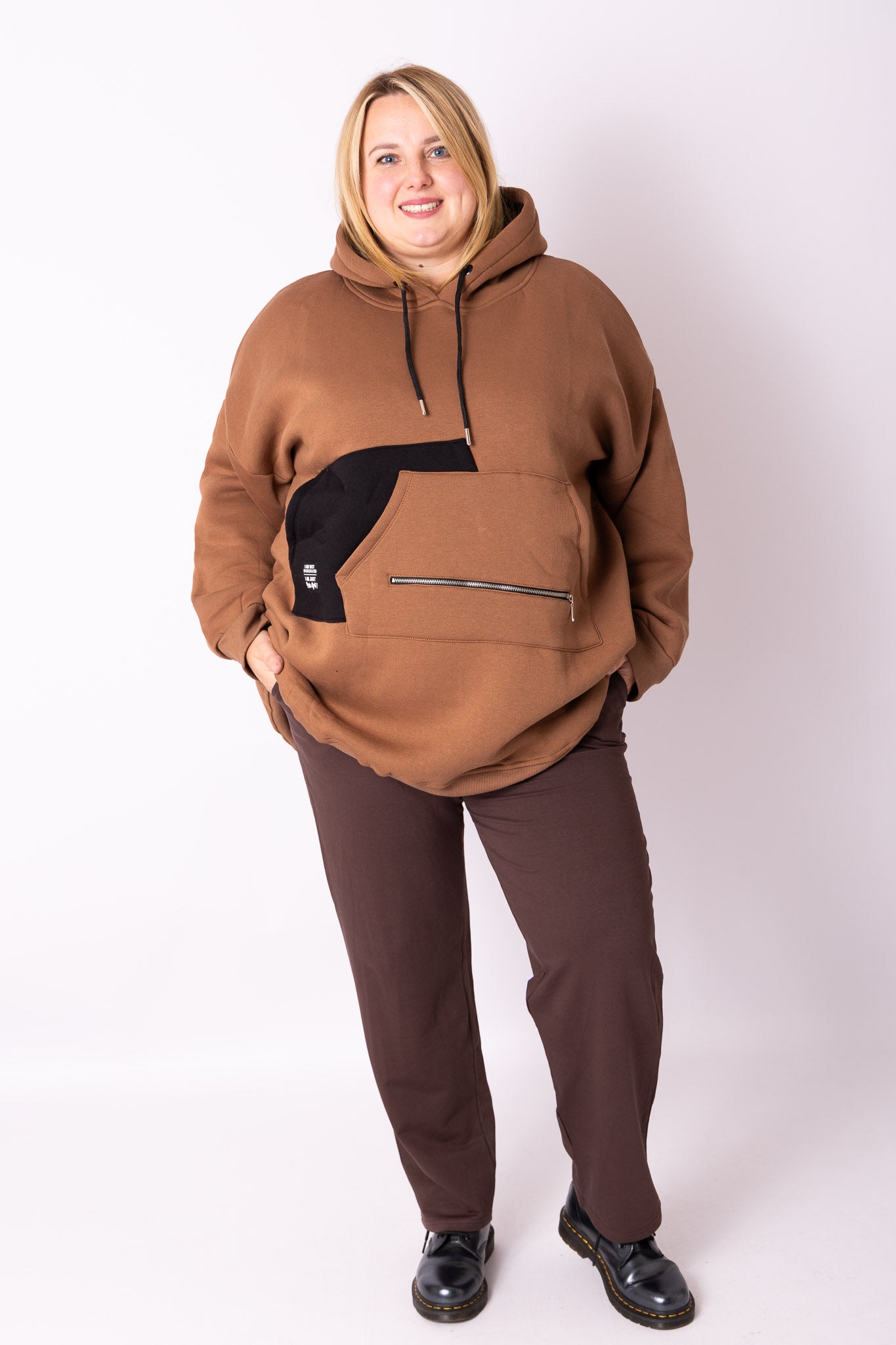 Warme hoodie met rits ca 92 cm katoen
