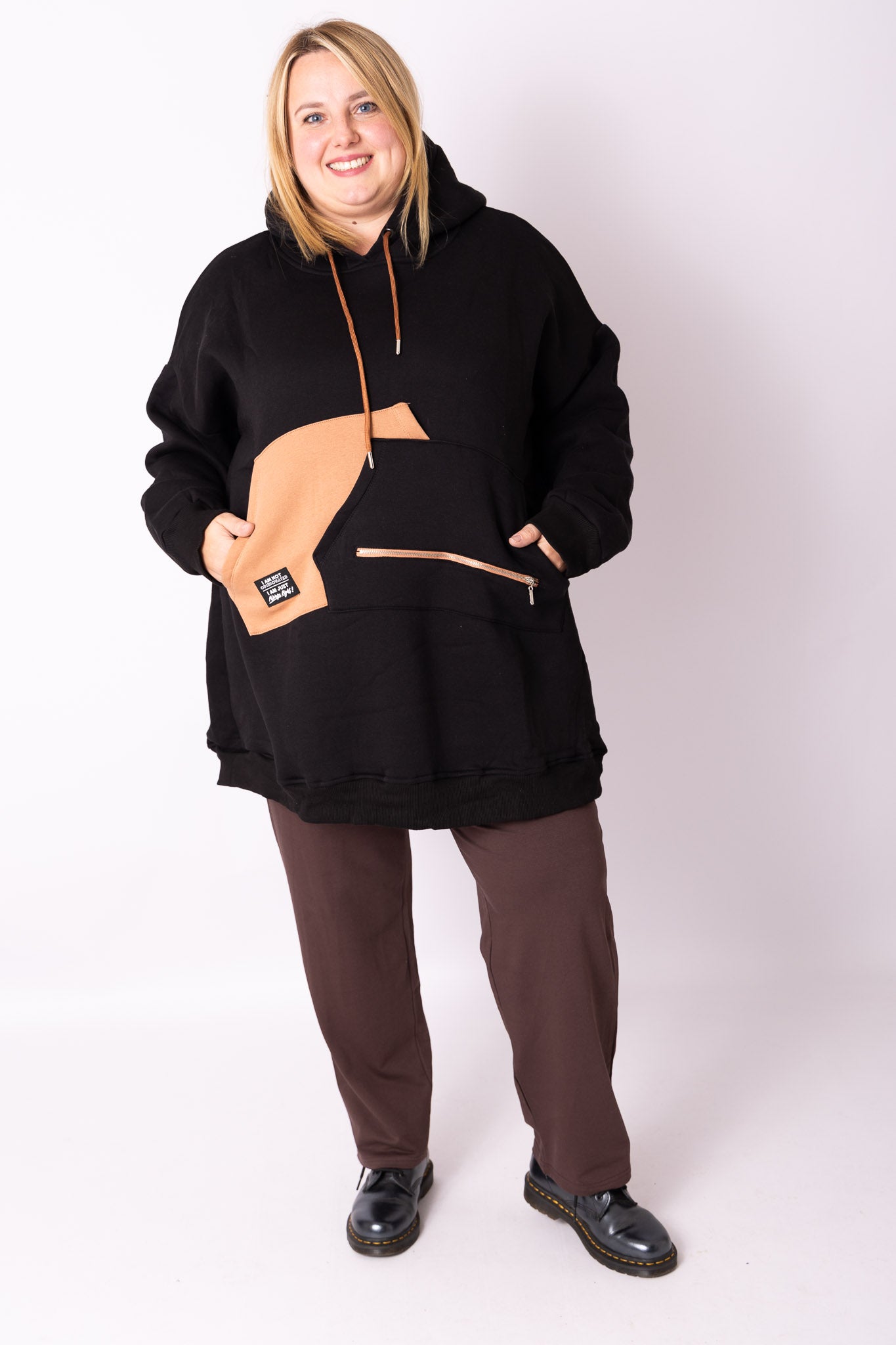 Warme hoodie met rits ca 92 cm katoen
